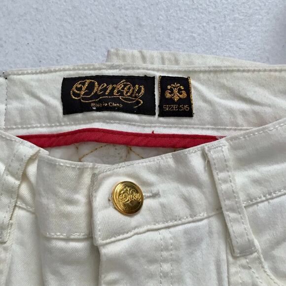 Dereon NWOT Ivory Skinny Jeans Juniors/Women 5/6 - Picture 9 of 9